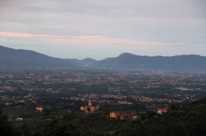 vue sur la plaine de Lucca