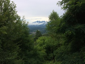 Vue sur alpes apuanes
