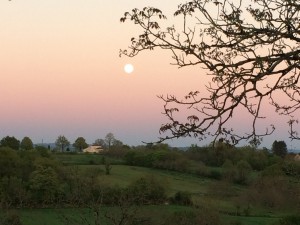 Coucher de soleil sur Saillac