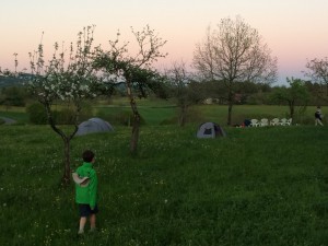Le campement à Saillac